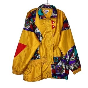 Vintage AST Sportswear Colorful Oversized Windbreaker Jacket